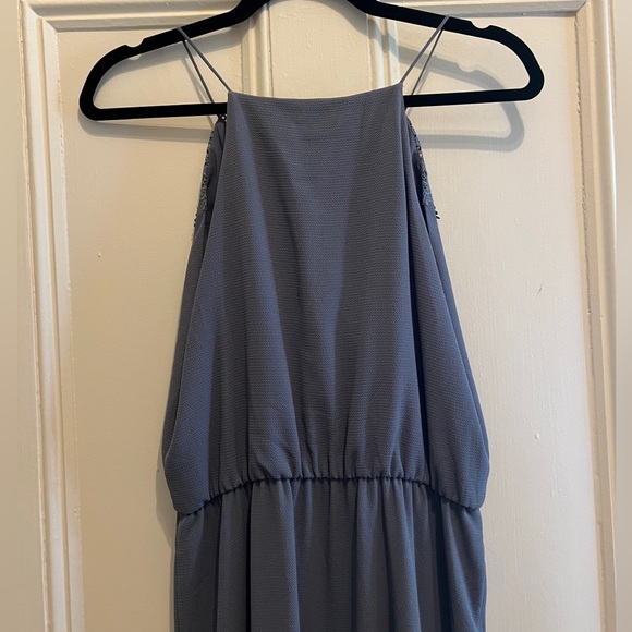 NWT Wayf Maxi Steel Blue Wedding Guest Dress - S - Picture 3 of 5